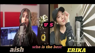 Masked wolf - astronaut in the ocean  Aish vs Erika cover competition  Aish and erika.? Who is the b