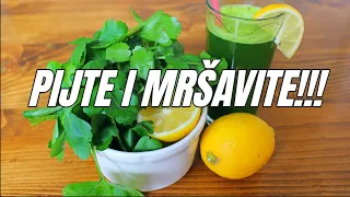 Drinking parsley and lemon juice helps you lose weight faster