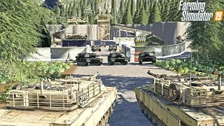 MILITARY BASE GETS ATTACKED | (TANKS + ARMORED VEHICLES) | FARMING SIMULATOR 2019