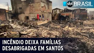 Duzentas e sessenta famílias foram atingidas pelo incêndio | SBT Brasil (05/09/23)