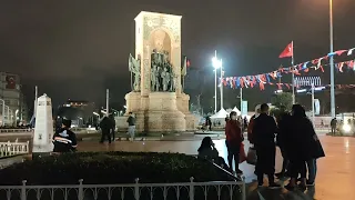 Taksim Square Istanbul | Istanbul Taksim Square at Night | Turkey 2022