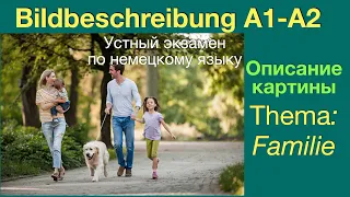 A1-A2 Описание картинки/ #немецкийязык / Sprechen /Bildbeschreibung /Mündliche Prüfung DTZ