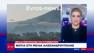 Φωτιά στην Αλεξανδρούπολη: Έκλεισε τμήμα της Εγνατίας Οδού - Προειδοποιητικό μήνυμα από το 112