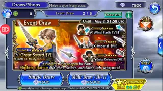 1 Pull (10+1) for Bartz EX Weapon ~ Event Draw Awakenings Final ~ DFFOO