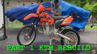 Part 1 2004 KTM 450 EXC Rebuild