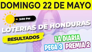 Sorteo 3PM Loto Honduras, La Diaria, Pega 3, Premia 2, Domingo 22 de Mayo del 2022 | Ganador 😱🤑💰💵