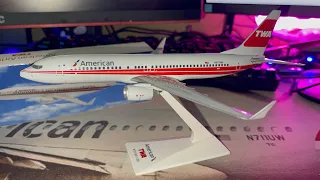 Unboxing Boeing 737-800 American Airlines TWA Livery Scale 1:200