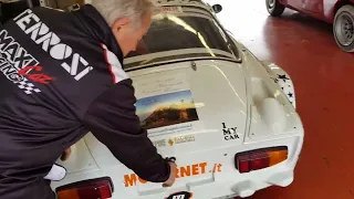 Scaldando il  motore di questa bellissima Alpine Renault  A110  La Maxi c'e' !!