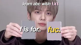 learn the alphabet with txt ft. bts