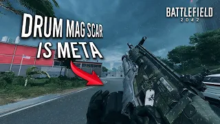 INFANTRY WITH THE DRUM MAG SCAR! - Battlefield 2042 Best SFAR-M-GL Class Setup