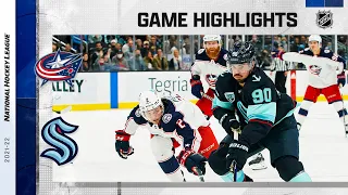 Blue Jackets @ Kraken 12/11/21 | NHL Highlights