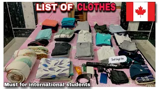 CLOTH PACKING FOR CANADA 2022// CLOTH PACKING FOR CANADA FROM INDIA | PACKING LIST FOR STUDENTS