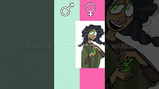 Ecanto Gender swap edit ✨ Combio de genéro ✨ Dibujos AnimadosCon G'enero Opuesto #shorts