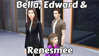I made Bella, Edward and Renesmee on Sims4 with no cc