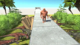 [ Dangerous Forest ] Run Away from 🦖Hungry Dinosaurs - Animal Revolt Battle Simulator