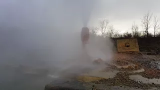 Абхазия 2018. Горячий природный источник.