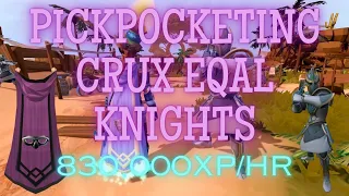 The Best Method to Train Thieving in 2024! Ultimate XP Gains Pickpocketing Crux Eqal Knights!