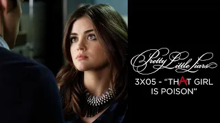 Pretty Little Liars - Ezra Gets Angry At Aria For Ditching Their Date - "That Girl is Poison" (3x05)