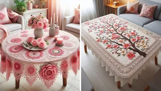 красивое крючком!⭐😍Beautiful Woolen Tablecloth Designs (Sharing Ideas)