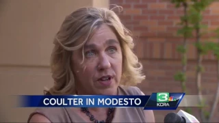 Ann Coulter speaks in Modesto after cancelled UC Berkeley speech