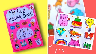 DIY CUTE STICKER BOOK | DIY stickers | How to make stickers | paper craft | DIY | art and craft