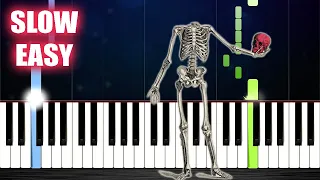 Imagine Dragons - Bones - SLOW EASY Piano Tutorial