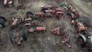 Abandoned tractors (Tractor Graveyard) Netherlands March 2021 (urbex trekkers lost places rusty NL)