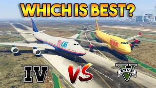 GTA 5 JET VS GTA 4 JET PLANE | WHICH IS BEST?