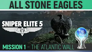 Sniper Elite 5 - Mission 1 - All Stone Eagle Locations 🏆 The Atlantic Wall