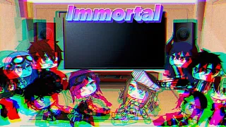 Rainimator characters react to Immortals Herobrine vs Naeus By SashaMT Animations