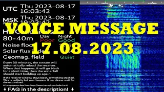 UVB-76 VOICE MESSAGE (17.08.2023) 16:02 UTC