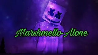 Marshmello - Alone || Animated Graphics English Lyrics Song || Whatsapp Status Video Song 2017