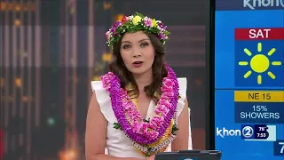 Aloha Lauren Day on her last day working for KHON2 News