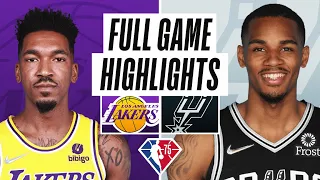 Game Recap: Spurs 117, Lakers 110