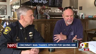 Cincinnati man thanks officer for saving him from heart attack