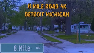 8 Mile Road 4K. Detroit, Michigan. From Hood to Country.