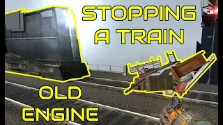 Trying to Stop a Train in Half-Life 2 Old Engine using Tricks