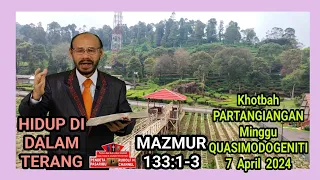 HIDUP DI DALAM TERANG – Mazmur 133:1-3