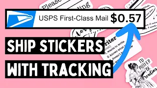 How To Ship Stickers on Etsy With TRACKING (57 Cents): Etsy Shipping | Selling Stickers on Etsy