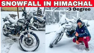 Finally Snowfall hogayi 😍 First Snowfall in 2024 | Shimla, Fagu, Cheog (Himachal)