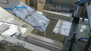 PVC Ceiling Panel Extrusion Machine with Hot Stamping Machine