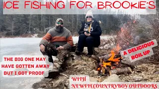 Newfoundland Ice Fishing For Brookies