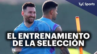 SELECCIÓN ARGENTINA ⚽ SCALONI DEFINE EL EQUIPO EN EL ENTRENAMIENTO, ¿QUIÉN ACOMPAÑA A LEO MESSI? 🔥