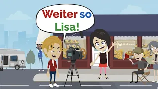 Deutsch lernen | Lisa ist ein YouTube-Star! | Wortschatz und wichtige Verben