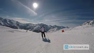 Mayrhofen Tirol Austria / ski run 68 - Wanglseite , from top to bottom