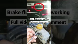 mahindra bolero car brake fluid sensor working #sudhakar_dwivedi #shorts