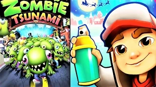 Subway Surfers New Board Vs Zombie Tsunami Super EGG !