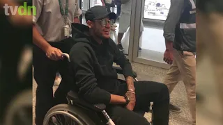 Neymar desembarca em Paris para iniciar fase final de recuperação de sua lesão