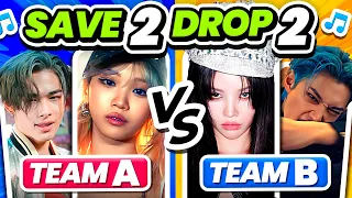 Save One Drop One: Kpop Songs (2 songs VS 2 Songs) ⚡️ Versus Kpop - KPOP QUIZ 2024