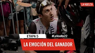 Winner's emotion - Stage 5 | #LaVuelta22